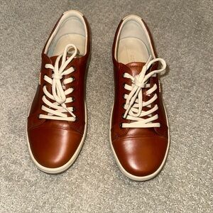 Ecco Women's Brown Leather Sneakers